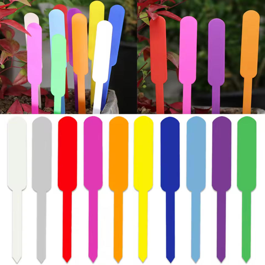 Plant Label Tags - 100PCS Waterproof Garden Plant Tags Plastic