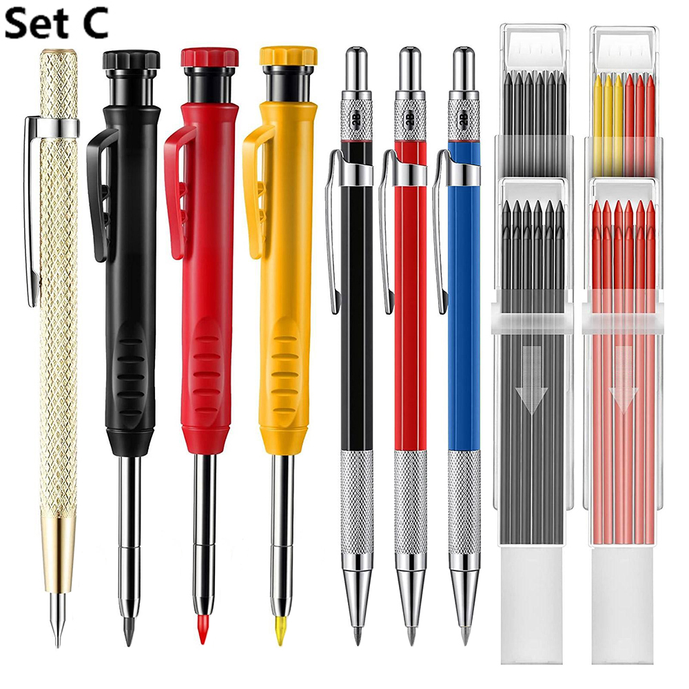 A/B/C/D Set Carpenter Pencils  - Gardening Tools B&M recension och pris