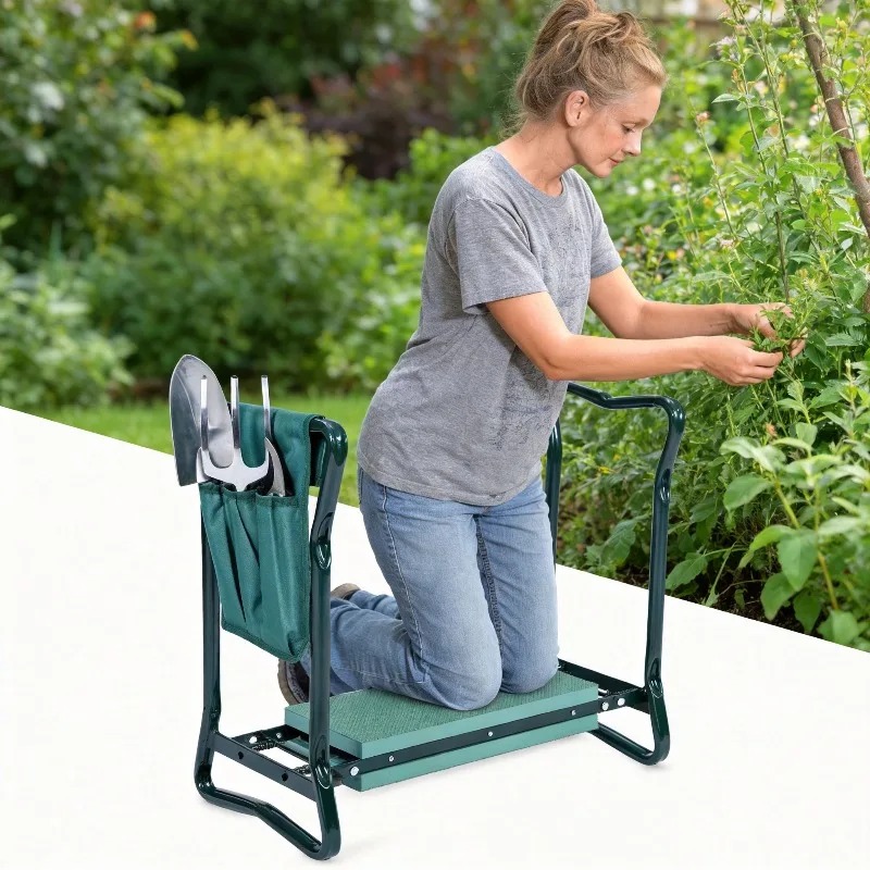 2-in-1 Folding Garden Kneeling - Gardening Tools Kit For Sale recension och pris