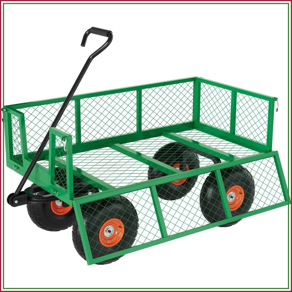 Heavy Duty Steel Garden Cart 5 - Gardening Tools Images recension och pris
