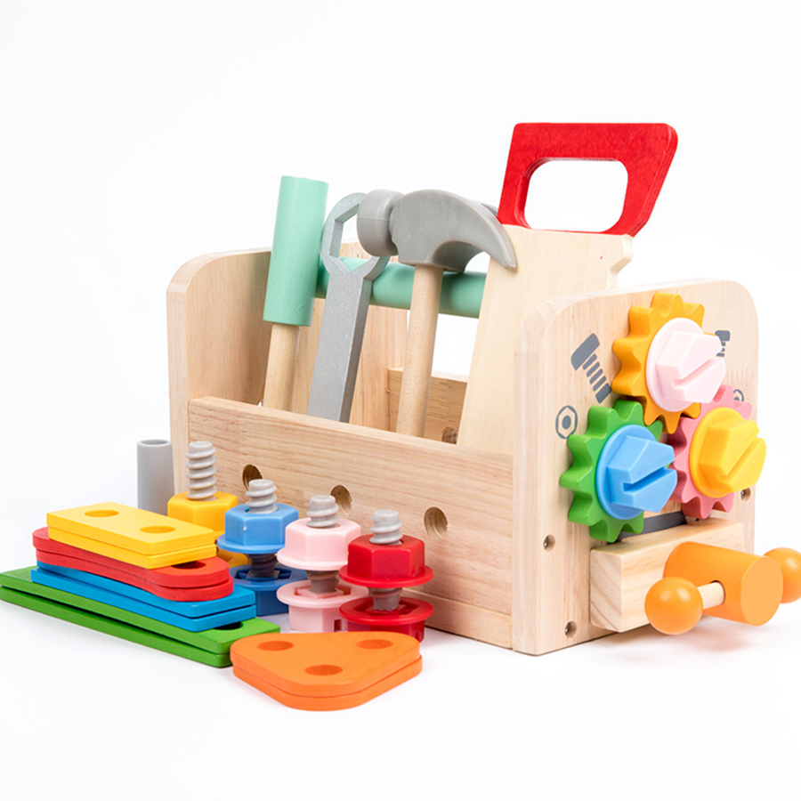 Kids Tool Bench Wooden Set Toy - Gardening Tools For Kids recension och pris