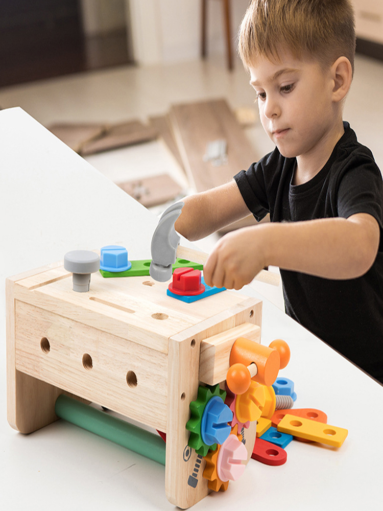 Kids Tool Bench Wooden Set Toy - Gardening Tools For Kids recension och pris