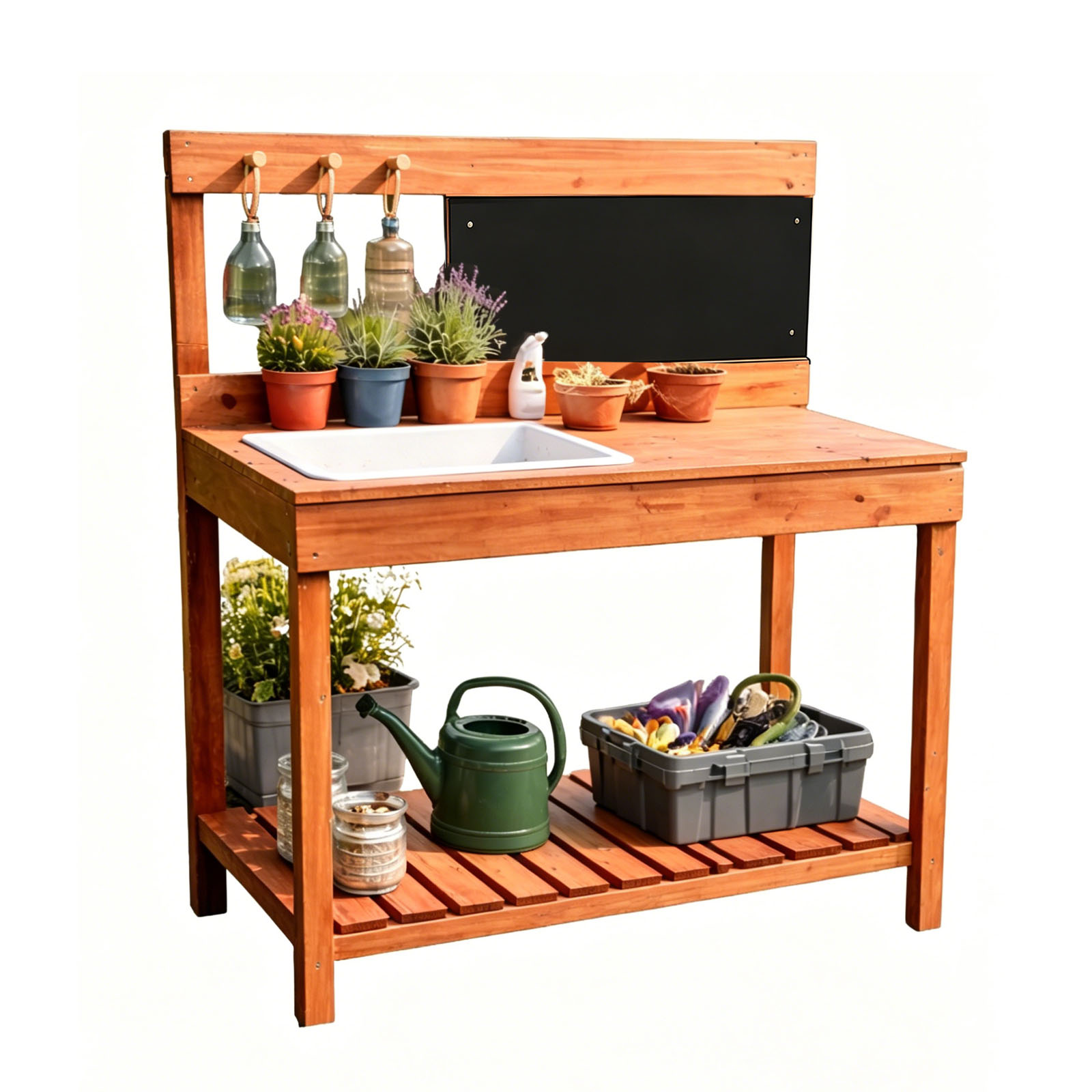 Wooden Potting Benches For Chi - Gardening Tools For Kids recension och pris