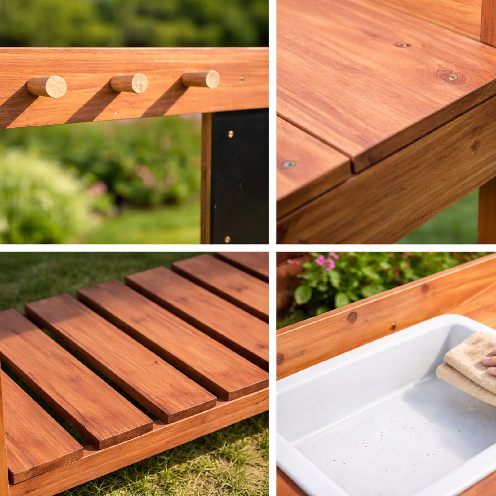 Wooden Potting Benches For Chi - Gardening Tools For Kids recension och pris