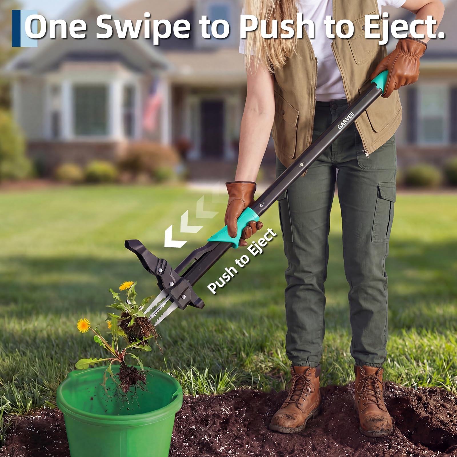 Long Handle Stand Up Weed Pull - Gardening Tools Green recension och pris