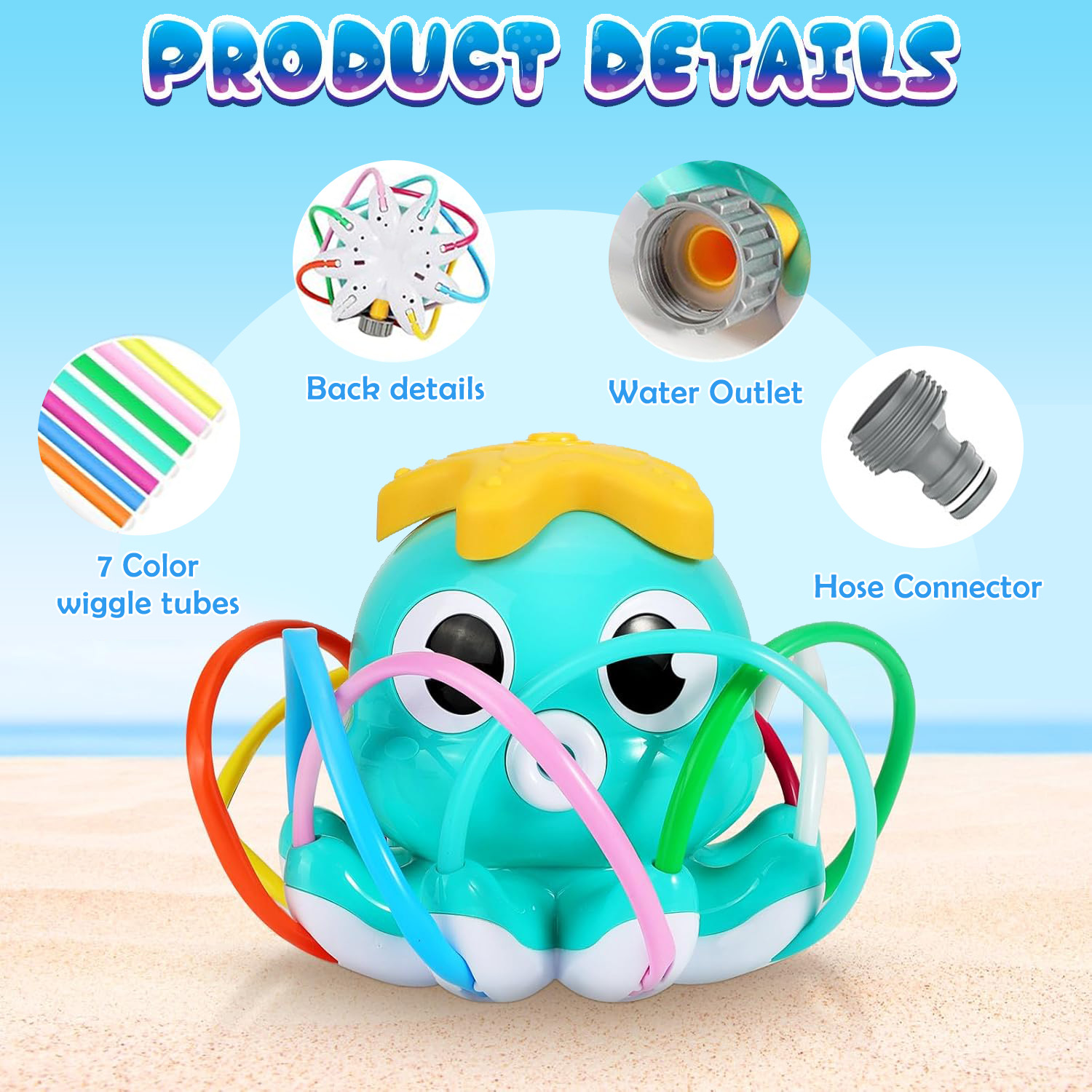 Octopus Sprinkler Water Spray  - Gardening Tools For Kids recension och pris