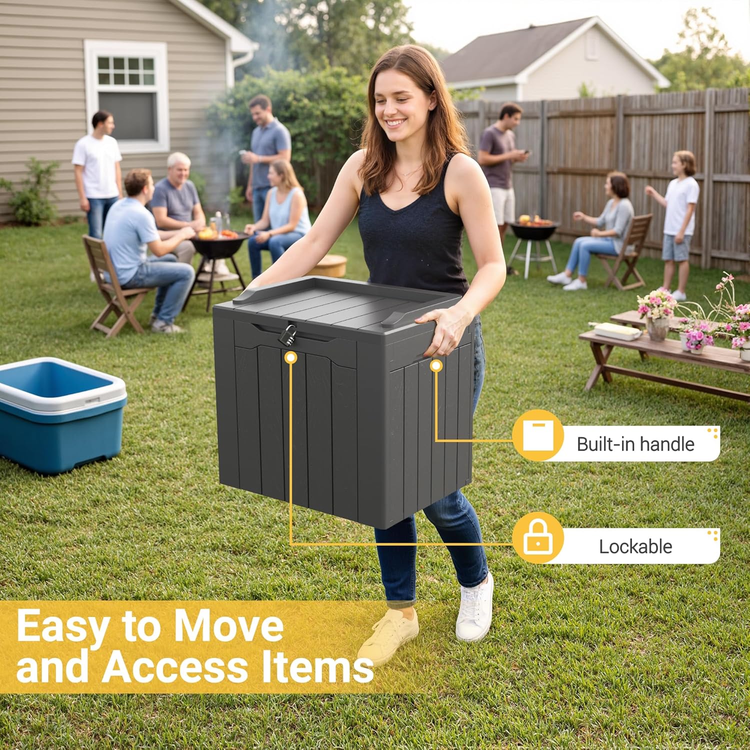 31 Gallon Outdoor Storage Box  - Gardening Tools Images recension och pris