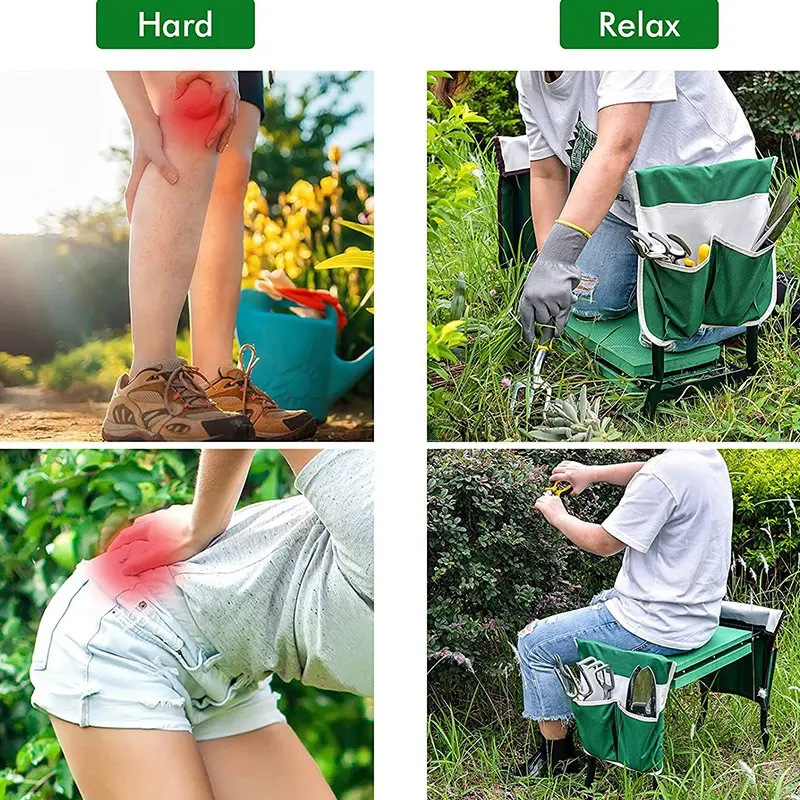 Hot Sale 2-in-1 Folding Garden - Gardening Tools Kit For Sale recension och pris